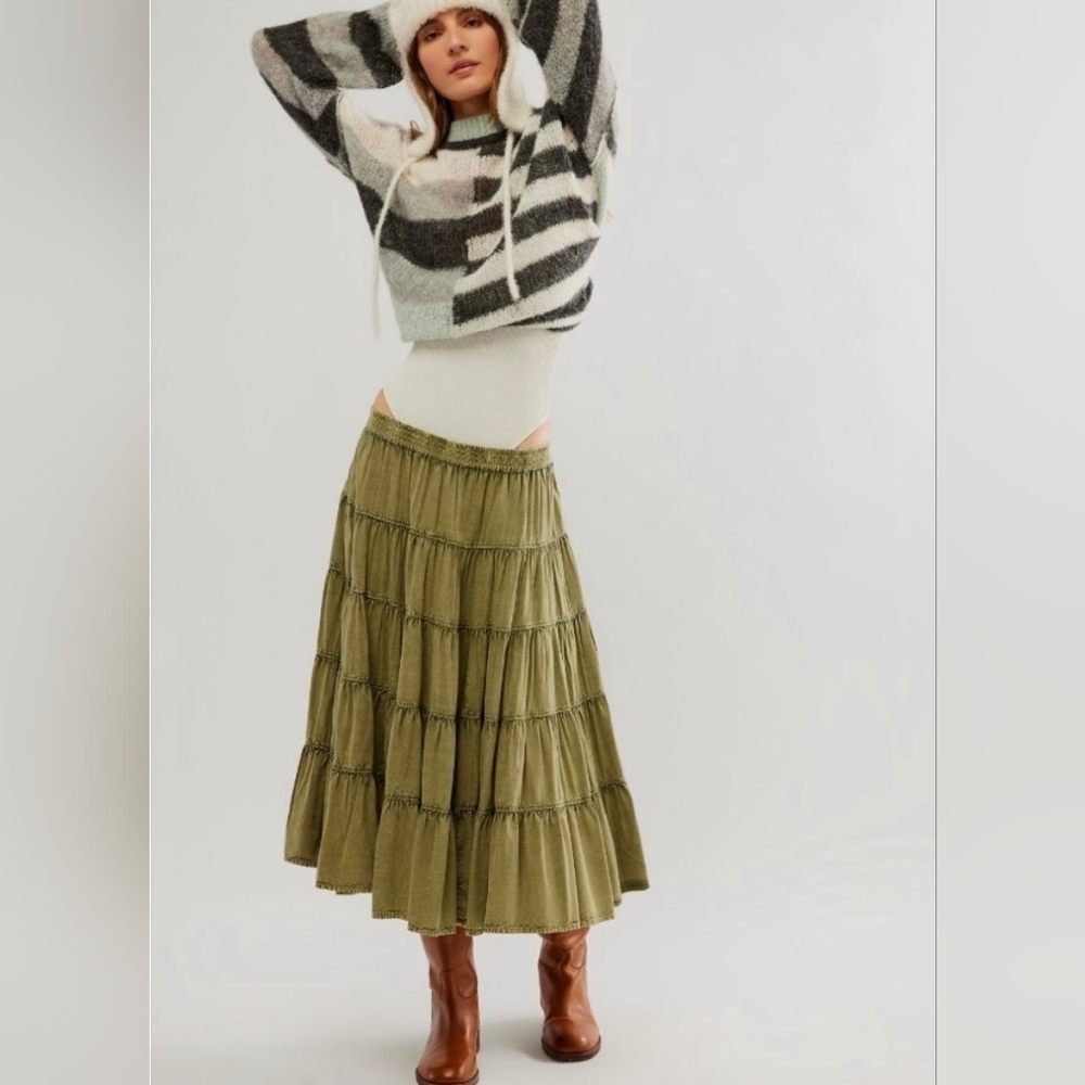 SOLD FP In Full Swing midi skirt